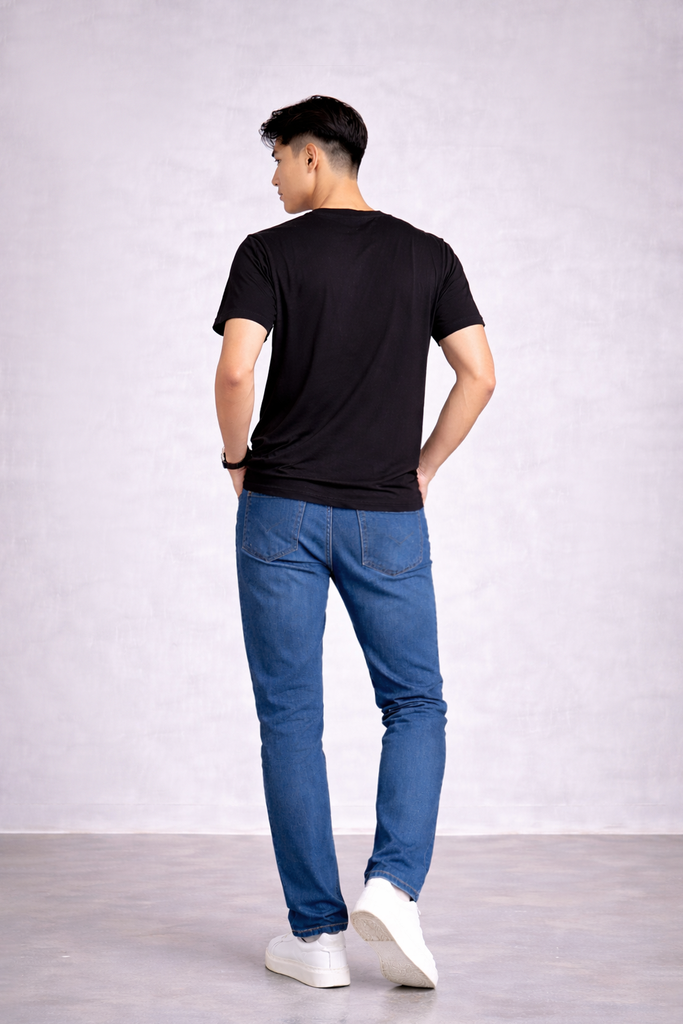 Áo T-SHIRT nam cộc tay May 10 mã 140126070LV Đen