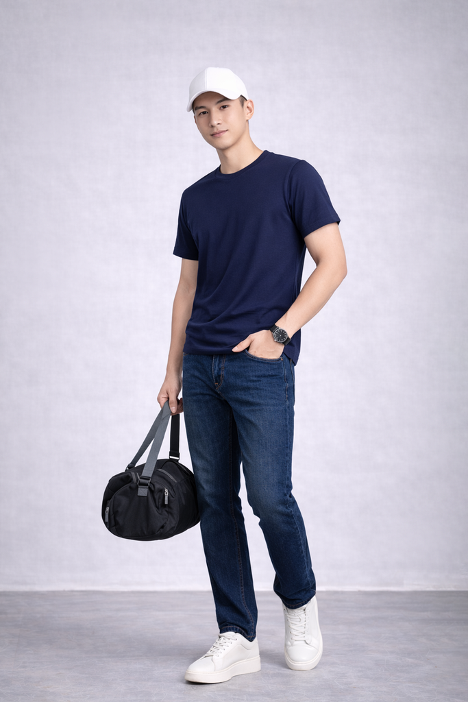 Áo T-SHIRT nam cộc tay May 10 mã 140126070LV Tím than