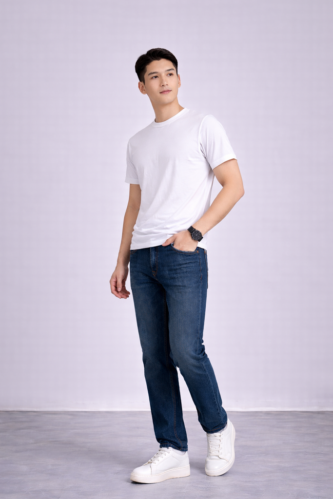 Áo T-SHIRT nam cộc tay May 10 mã 140126070LV Trắng