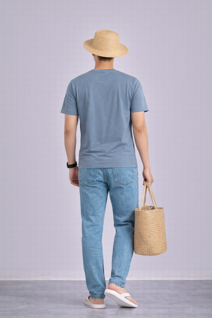 Áo T-SHIRT nam cộc tay May 10 mã 140126070LV Ghi