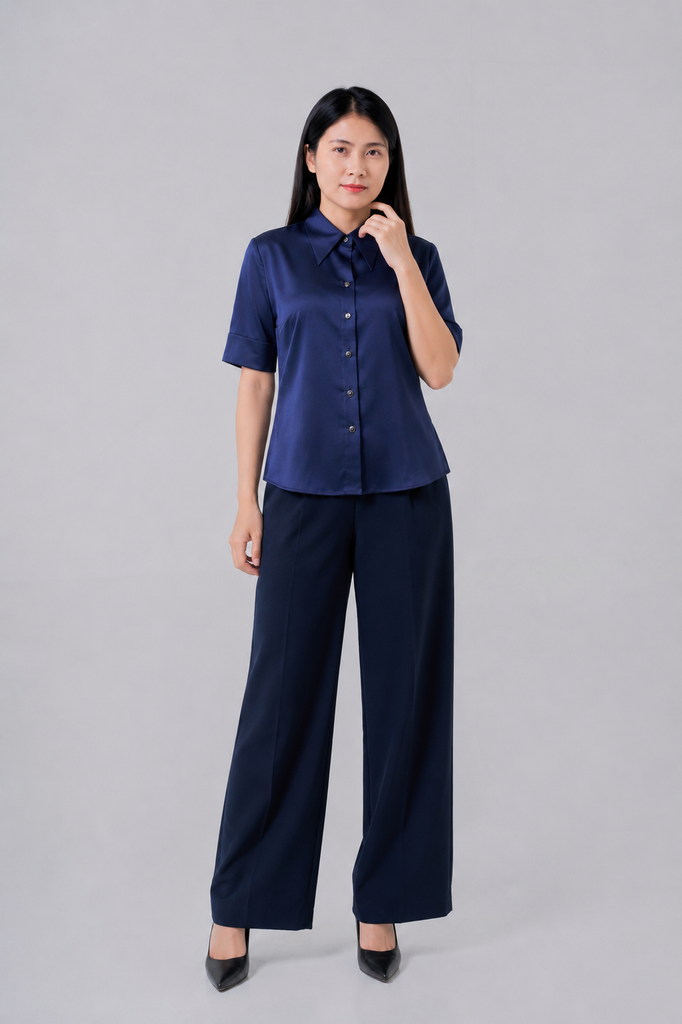 Sơ mi nữ cộc tay GrusZ mã 010226058GZ ID021