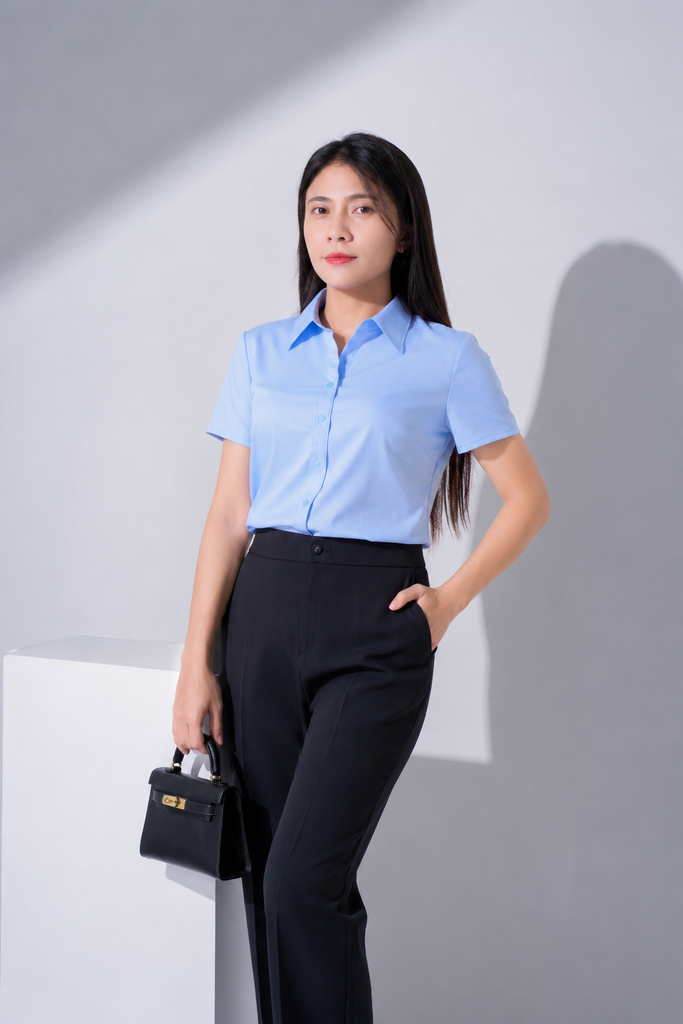 Sơ mi nữ cộc tay không ly May 10 mã 010226902KL1 AM167