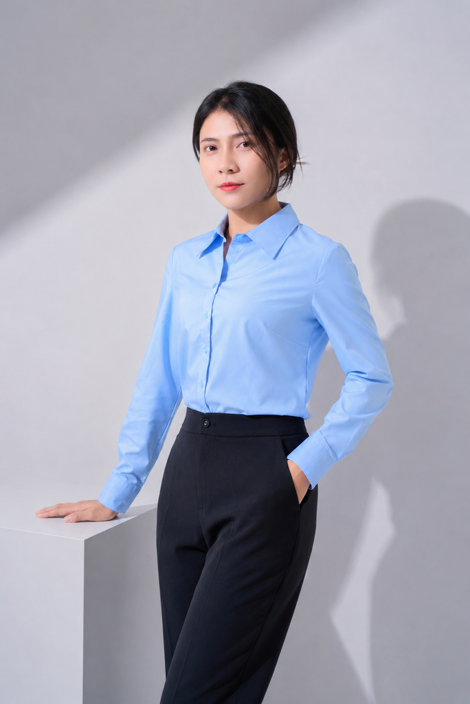 Sơ mi nữ dài tay không ly May 10 mã 010226905ONKL1 AM072