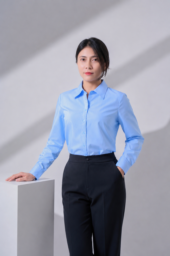 Sơ mi nữ dài tay không ly May 10 mã 010226905ONKL1 AM072