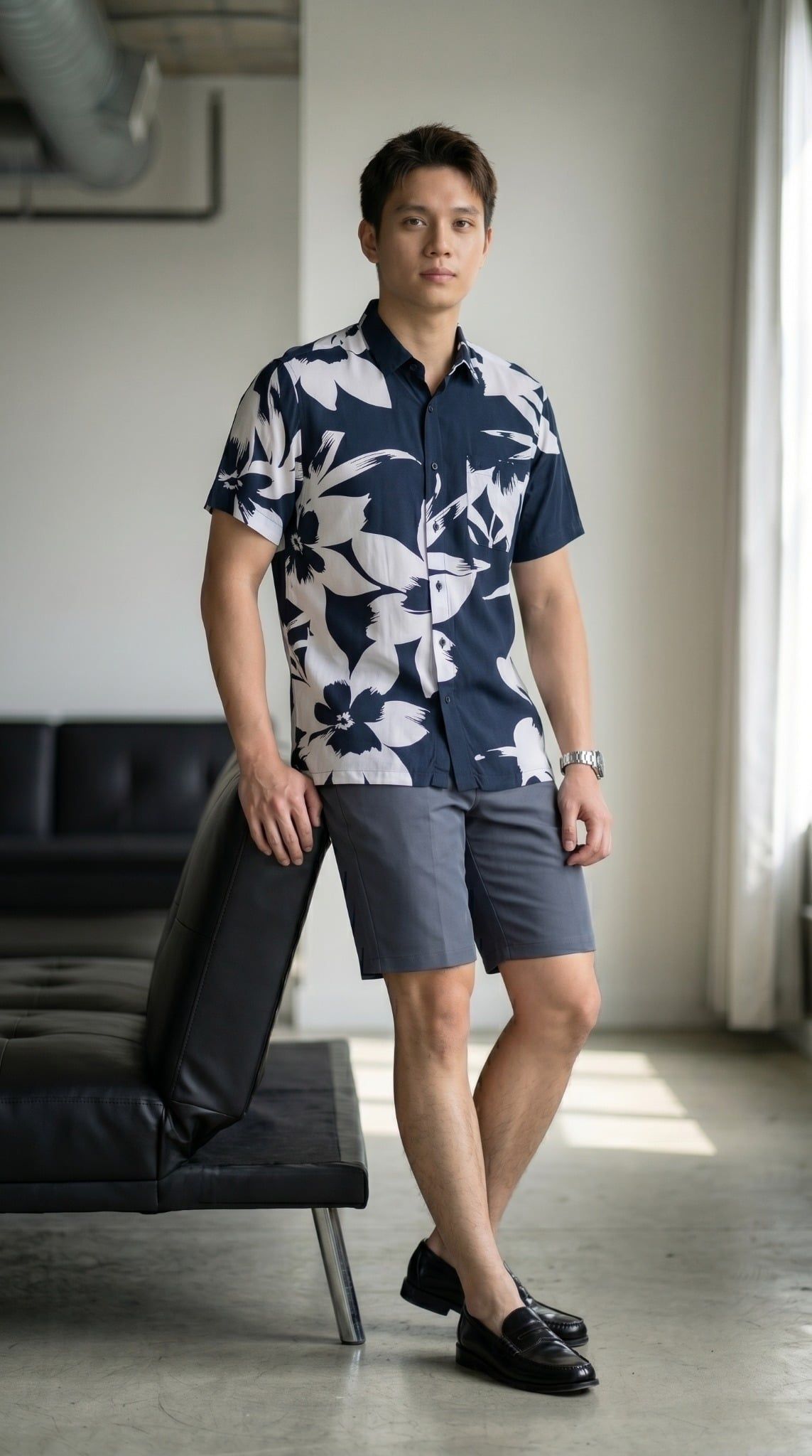 Sơ mi nam cộc tay May 10 form RegularFit mã 010126034LANH 1