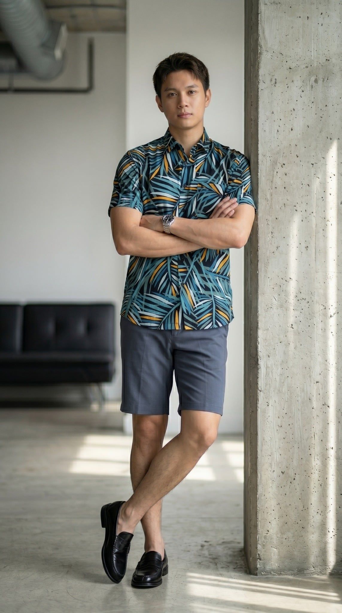 Sơ mi nam cộc tay May 10 form RegularFit mã 010126024LANH 9