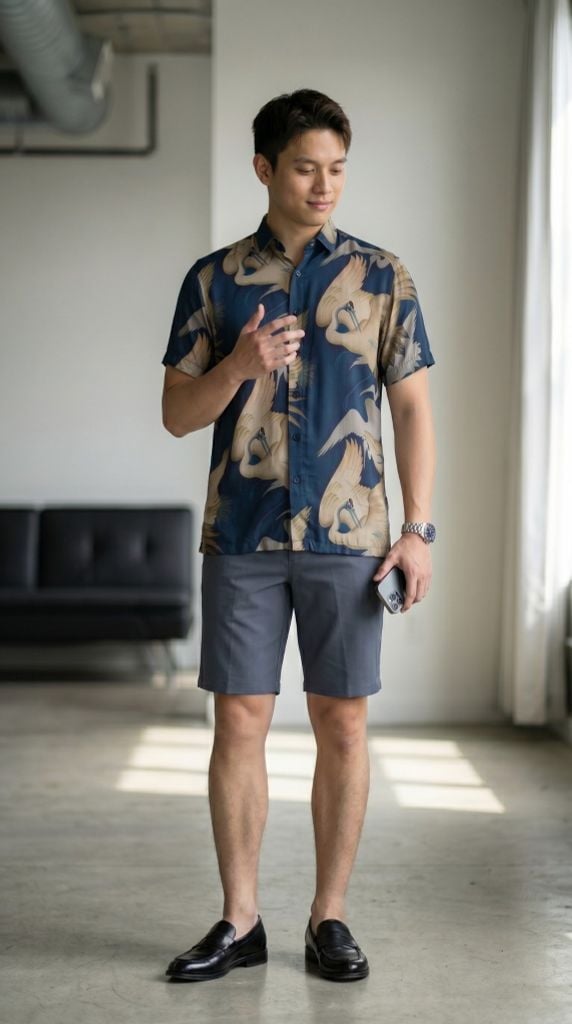 Sơ mi nam cộc tay May 10 form RegularFit mã 010126024LANH 11