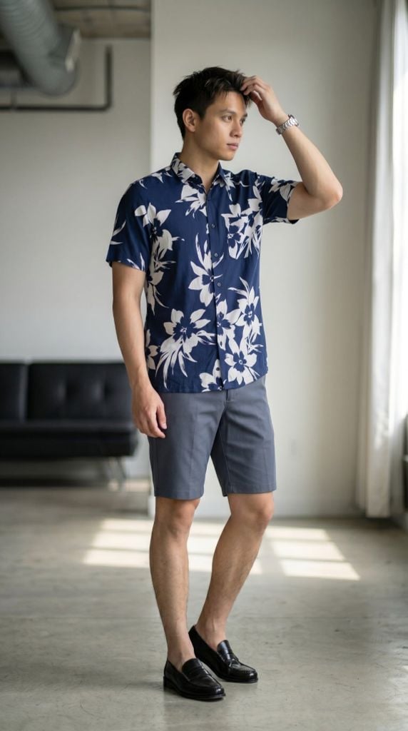 Sơ mi nam cộc tay May 10 form RegularFit mã 010126034LANH 1