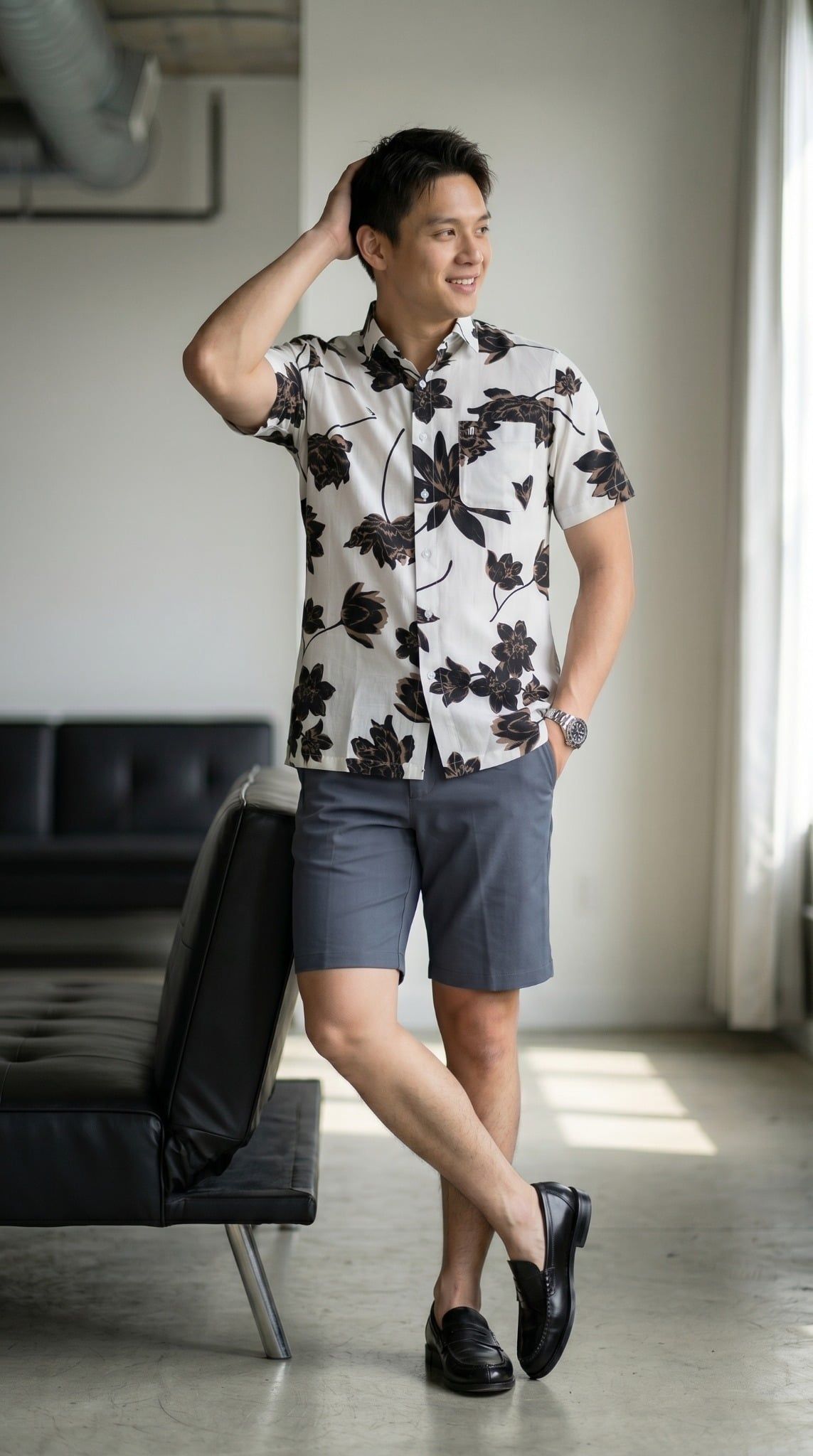 Sơ mi nam cộc tay May 10 form RegularFit mã 010126030LANH 2
