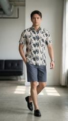 Sơ mi nam cộc tay May 10 form RegularFit mã 010126031LANH 3B