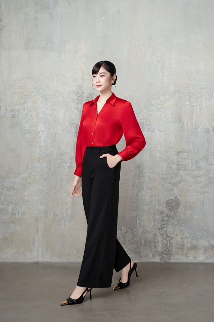 Sơ mi nữ dài tay GrusZ mã 010225102GZDT VK255