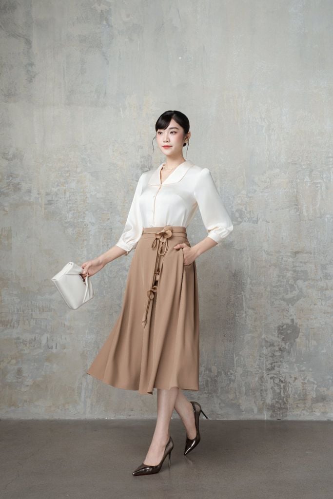 Chân váy nữ GrusZ mã 050225109GZT VK311
