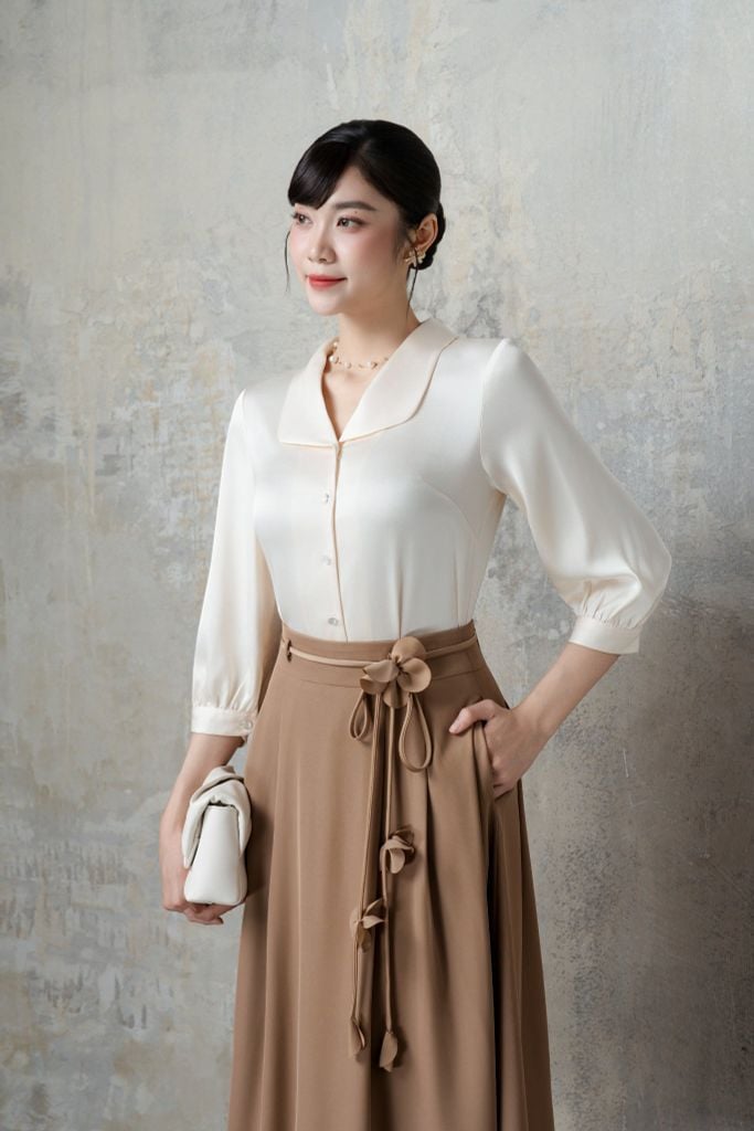 Sơ mi nữ tay lỡ GrusZ mã 010225072GZT VK310