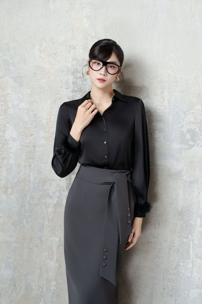 Sơ mi nữ dài tay GrusZ mã 010225083GZDT ID017