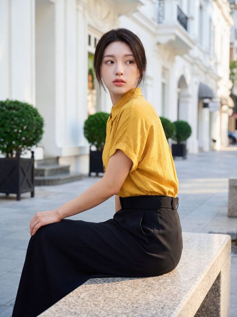 Sơ mi nữ cộc tay May 10 mã 010226194TT 1