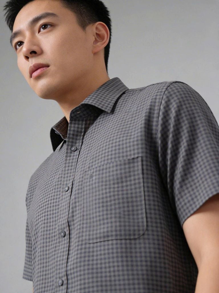 Sơ mi nam cộc tay May 10 mã 010126001 2 L034