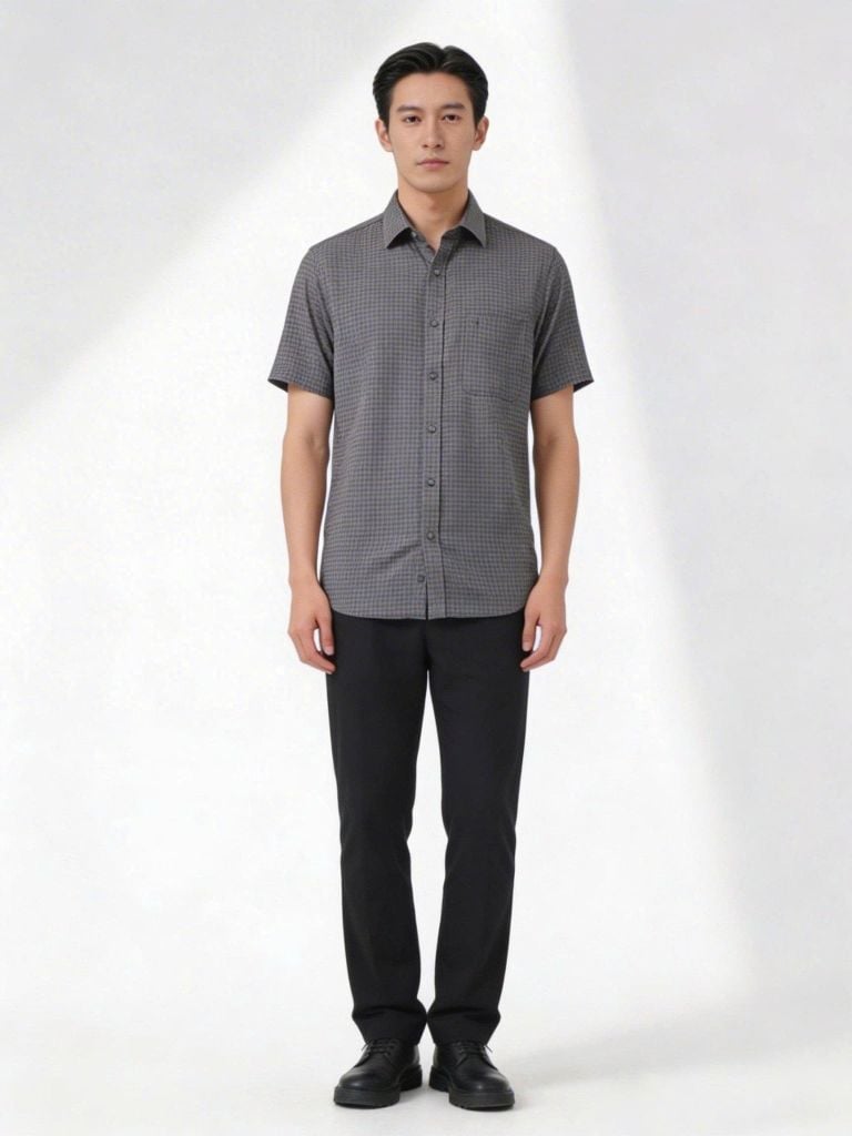 Sơ mi nam cộc tay May 10 mã 010126001 2 L034