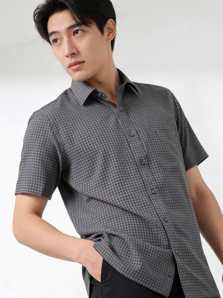 Sơ mi nam cộc tay May 10 mã 010126001 2 L034