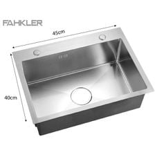 Chậu Rửa Chén 1 Hộc Kích Thước 45x40cm SUS 304 FAHKLER