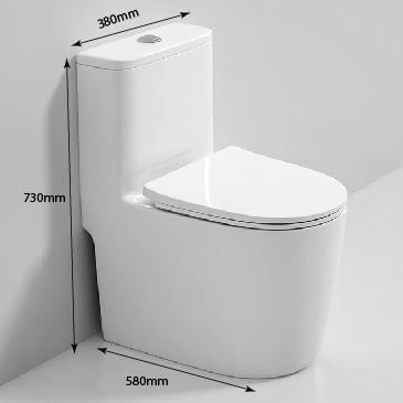 Bồn Cầu Liền Khối Dùng Cho Không Gian Nhỏ BRODA MS 506-1