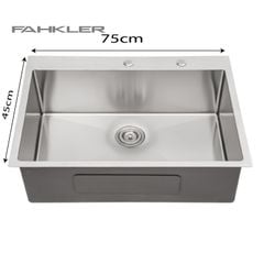 Chậu Rửa Chén KT 75x45cm  SUS 304 FAHKLER