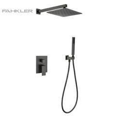 Bộ sen tắm nóng lạnh âm tường Mầu Đen A72 FAHKLER