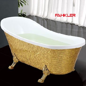 Bồn Tắm Nghệ Thuật Chân Rồng TITAN Vàng