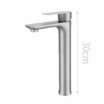 Vòi Lavabo Inox SUS 304 Cao 30cm FAHKLER CB09-5