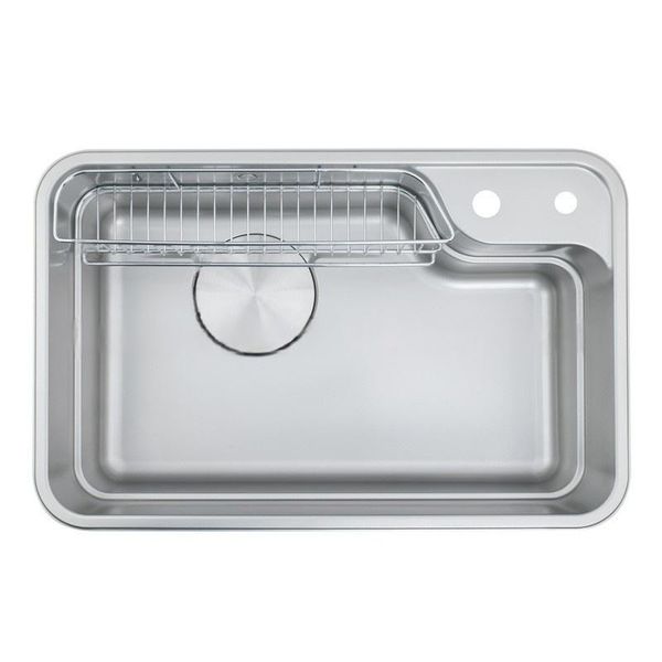 Chậu Rửa Chén Bát Inox 304 1 Hố Cỡ Lớn FAHKLER 8050K, KT 80*50*23