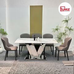 BỘ BÀN ĂN NHẬP KHẨU CAO CẤP VINCI - BANK09
