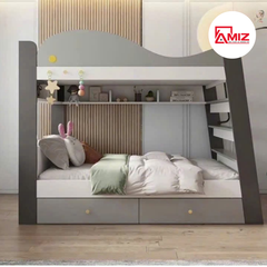 Giường tầng trẻ em thông minh hình cá heo Amiz - GT005
