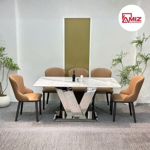 BỘ BÀN ĂN NHẬP KHẨU CAO CẤP VINCI - BANK09