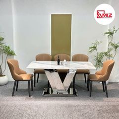 BỘ BÀN ĂN NHẬP KHẨU CAO CẤP VINCI - BANK09