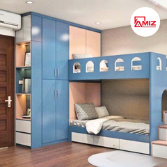 Giường Tầng Kết Hợp Tủ Quần Aó AMIZ GT- H43