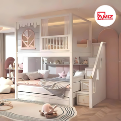 Giường tầng trẻ em thông minh cao cấp Amiz - GT012