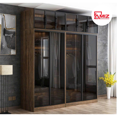 Tủ quần áo cánh kính lùa hiện đại AMIZ-008