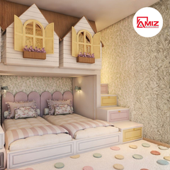 Giường Tầng Lâu Đài Cho Bé GT012