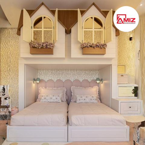 Giường Tầng Lâu Đài Cho Bé GT012