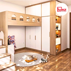 Giường Tàng Kết Hợp Tủ Áo AMIZ GT H44