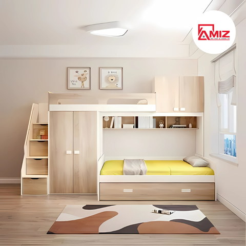 Giường Tầng Cao Cấp Đa Chức Năng GT589