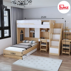 Giường Tầng Thông Minh Kết Hợp Bàn Học GT295