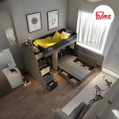 Giường Tầng Cao Cấp Mang Phong Cách Bắc Âu GT668