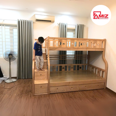 Giường Tầng Gỗ Cao Cấp NAPPA 2 (Đặt Theo Yêu Cầu)
