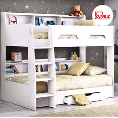 Giường Tầng Hiện Đại Kết Hợp Kệ AMIZ-GT078