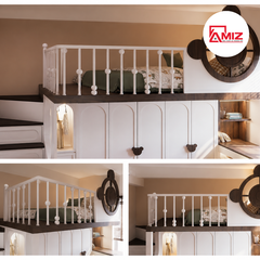 GIƯỜNG TẦNG KÈM TỦ ÁO VÀ BÀN HỌC AMIZ - GT053