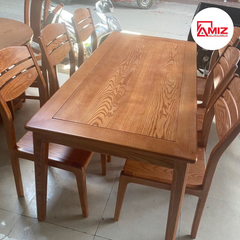 BỘ BÀN ĂN CAO CẤP GỖ SỒI - BAS02