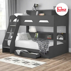 Giường 2 Tầng Kết Hợp Kệ Trang Trí AMIZGT579