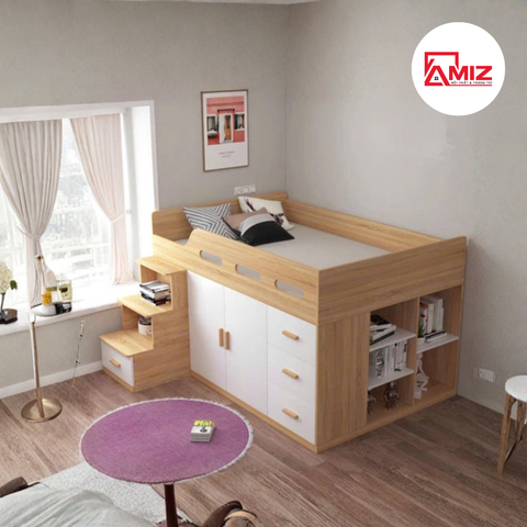 Giường tầng kết hợp tủ quần áo Amiz - GT014