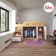 Giường tầng kết hợp tủ quần áo Amiz - GT014