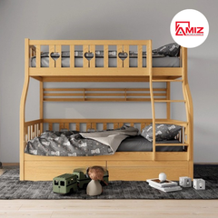 Giường Tầng Gỗ Sồi NAPPA 1 (Đặt Theo Yêu Cầu)